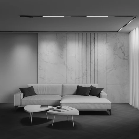 Трековый светильник низковольтный светодиодный 48V 18W 2700-6000K Zigbee Maytoni Technical Basis TR240-4-12WTW-DSZ-B