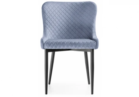 Стул Woodville на металлокаркасе Teo light blue / black 15021