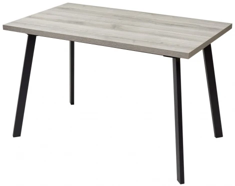 Стол ФИН 120 Дуб Шерман серый/ черный каркас