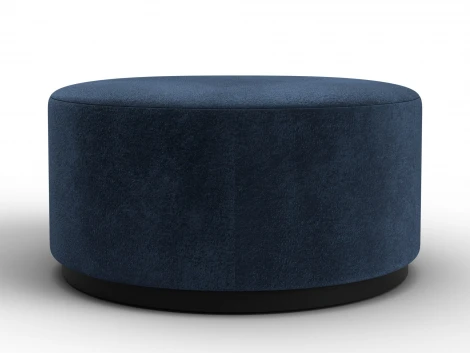 Пуф 005 (ДСП/Пластик/Велюр/Синий) Лига Диванов 132369