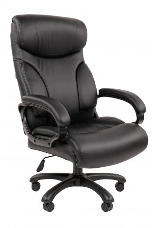 Офисное кресло Chairman 401 Россия экокожа черная 7217538