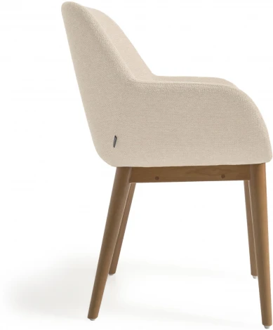 Стул Konna бежевого цвета на ножках из массива ясеня La Forma (ex Julia Grup) арт.108095