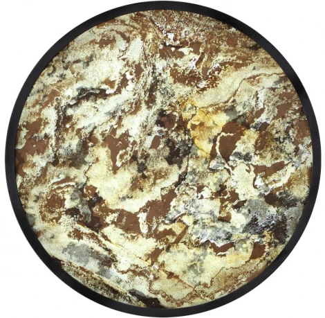 Настенно-потолочный светильник Odeon Light Bergi 5064/24L черн./серо-беж./металл/натур.камень/акрил с переключ.цветов.темпер. LED 24W 3000К/4000K/6000K (220V, круглые)