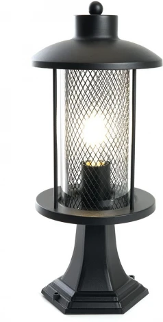 Уличный наземный светильник Feron Бордо 48390 PL724 60W E27, черный (220V, IP44)