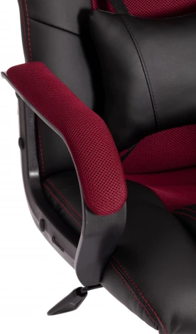 Кресло DRIVER (22) (Искусственная кожа,Ткань /Черный,Бордовый)