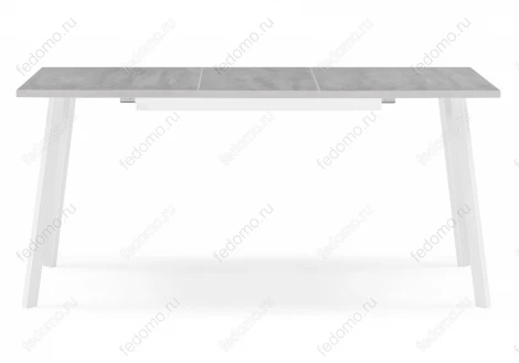 Стол раскладной Notta Колон Лофт 120 25 мм бетон / белый матовый 489645