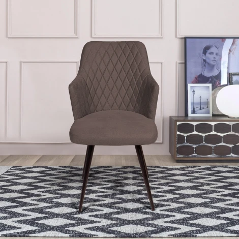 Стул поворотный на 90 градусов, функция возврата, антишум Hunt ромб, бархат антрацит 14 / чёрный конус Top Concept 80601