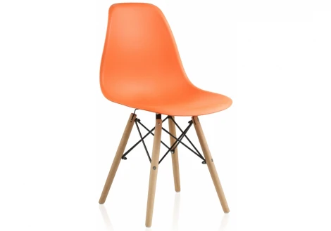 Обеденный стул для кухни Woodville Eames PC-015 orange 11900