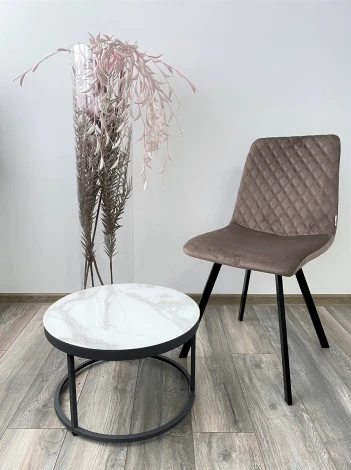 Обеденный стул M-City DAIQUIRI BLUVEL-38 LATTE, велюр