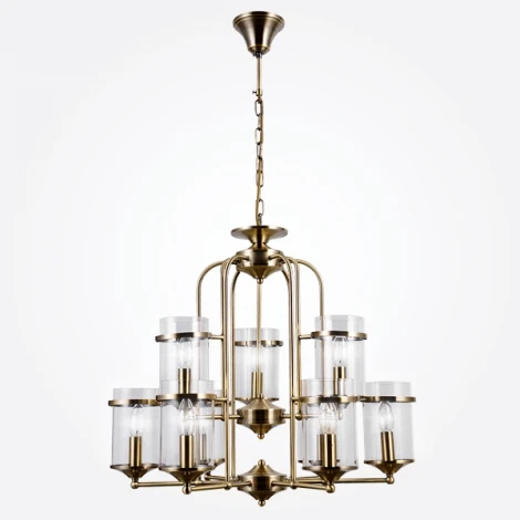 Подвесная люстра Eurosvet Consul 60040/9 античная бронза