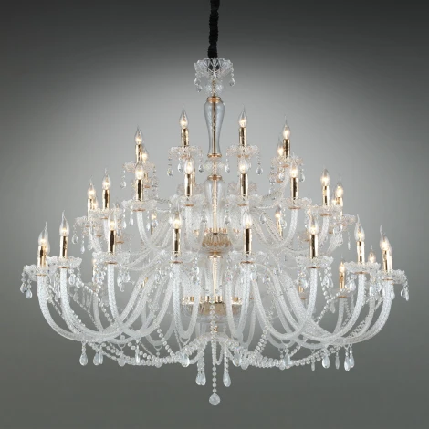 Подвесная большая люстра Aployt Halina APL.811.03.42 (220V, на цепи, свеча)