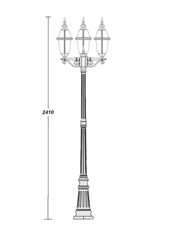 Наземный фонарь Oasis Light Florida 89409 B