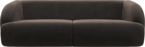 Диван прямой Лига-041 (Коричневый/Велюр) Лига Диванов арт.122202
