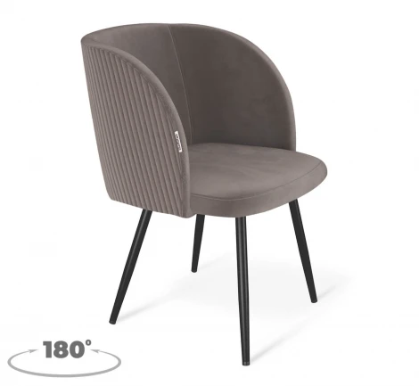 Стул Sheffilton SHT-ST33-4/S1470-VP Кофе мокко/вельвет/черный муар 4671567501