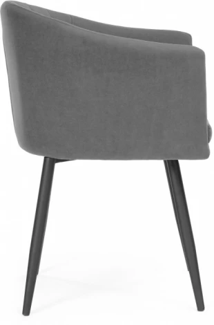 Стул на металлокаркасе Woodville Валета темно-серый / черный