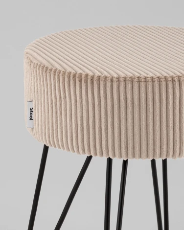 Пуф Stool Group Спейси велюр рельефный коралловый арт.УТ000040016