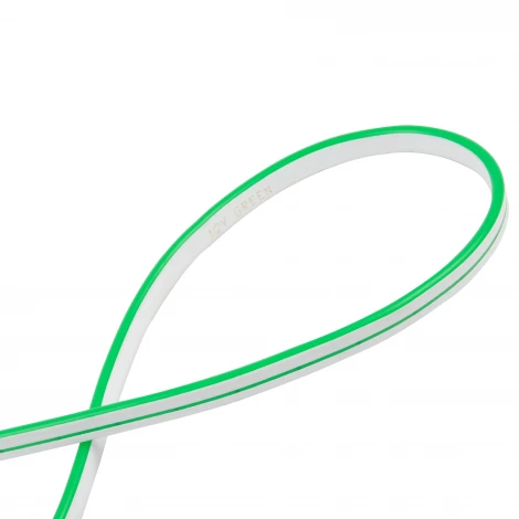 Гибкая светодиодная лента катушка 5м зеленый свет Uniel Neon ULS-N01-2835-120LED/m-6mm-IP67-DC12V-9W/m-5M-GREEN блистер