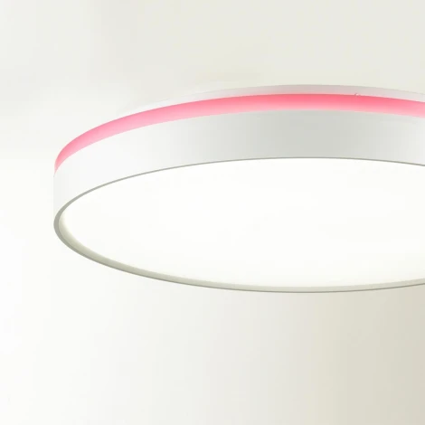 Настенно-потолочный светильник Sonex Kezo Pink 7708/EL пластик/розовый LED 70Вт 3000-6000К D500 IP43 пульт ДУ (220V, круглые)