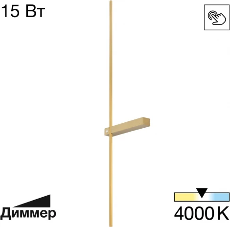 Настенный светильник Citilux Pixel CL216393 (регулировка яркости, LED, 220V, сенсорный выключатель)