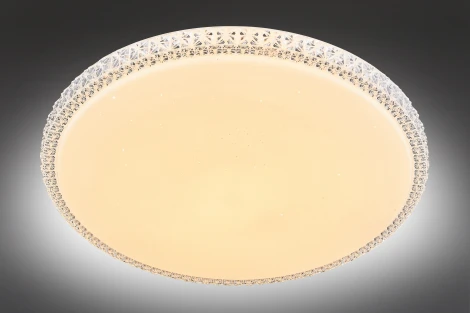 Потолочный светильник круглый Omnilux Biancareddu OML-47707-60 (LED, 220V, пульт управления)
