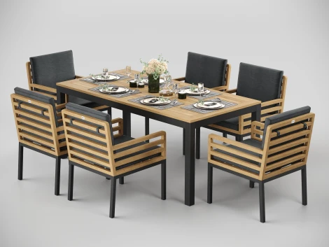 Обеденные группы Gardenini Premium Bella DPBLL.010818.C6