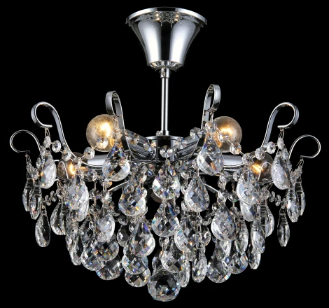 Потолочная люстра Natali Kovaltseva Happy Diamonds I 11546/5C CHROME