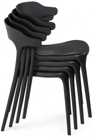 Пластиковый стул Woodville Vite black 15597