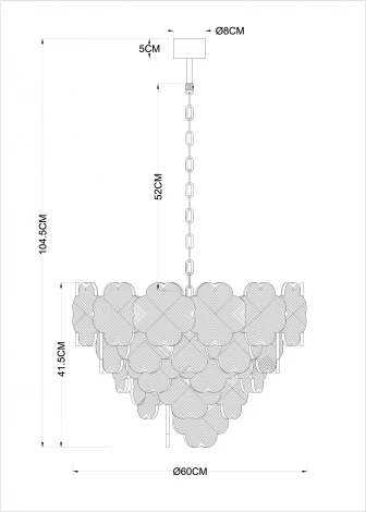 Подвесная люстра Arte Lamp Mallika A4077LM-10GO (220V, на цепи)