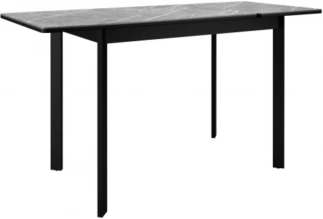Стол DikLine LK90 Керамика Серый мрамор/подстолье черное/опоры черные арт.00-00074435