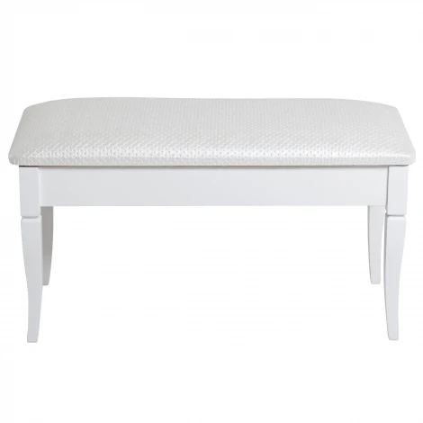 Банкетка Вивальди М с ящиком белый, ткань экокожа белый Mebelik 009389