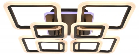 Потолочная люстра светодиодная Rivoli Lana 6202-701 155 Вт LED RGB 3000К-6000К с пультом черный