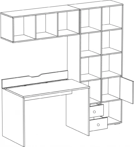 Композиция Play ОГОГО (арт.334641), (ЛДСП/Белый)