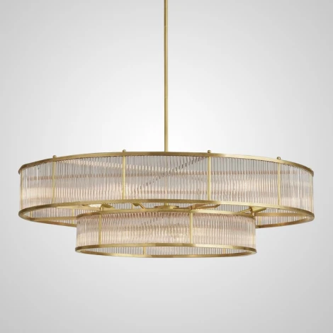 Потолочная люстра на штанге RH Marais Round Chandelier D100 ImperiumLoft 40,2668 (228942-22, Умный дом)