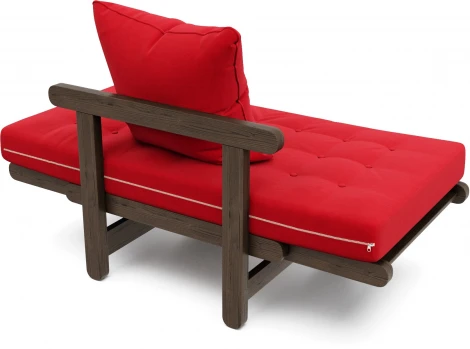 Кресло Arsko Сламбер венге красный велюр