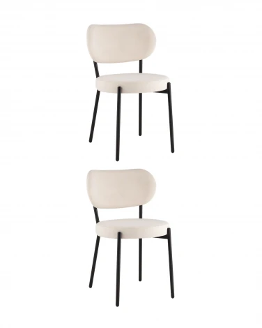 Стул Ингрид рогожка молочный (набор 2 шт) Stool Group УТ000043026