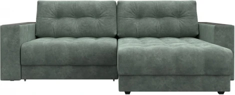 Диван угловой с декором Лига-049 НПБ Лига Диванов (Велюр) арт.128463