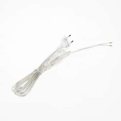 Провод со штепсельной вилкой и выключателем Citilux, прозрачный