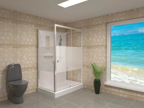 Душевая кабина RGW Andaman OLB-207 70x90 см, профиль хром