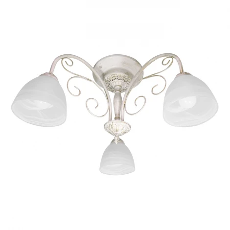 Люстра потолочная Day&Night, 3 плафона, белый с золотом