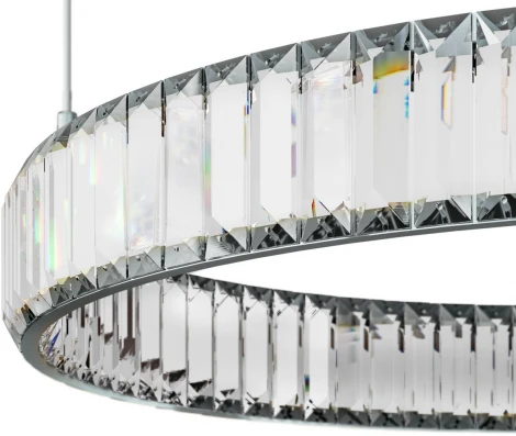 Подвесной светильник Crystal ring 10135/600 Chrome Loft It (LED, 220V, на тросе, кольцо)