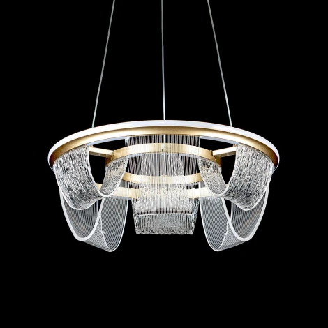 Подвесной светильник светодиодный с пультом с регулировкой цветовой температуры LED4U LED4U L7706-460 GD