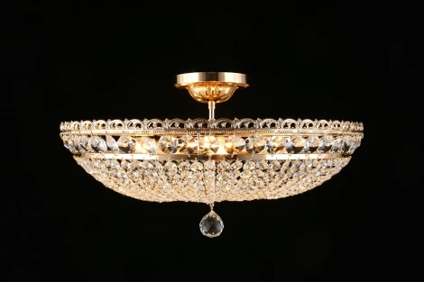 Потолочная люстра на штанге хрустальная Wiga APL.758.17.09