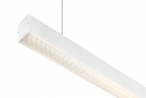 Подвесной линейный светильник светодиодный IP44 Denkirs DK9000 DK9123-WH (220V, на тросе)