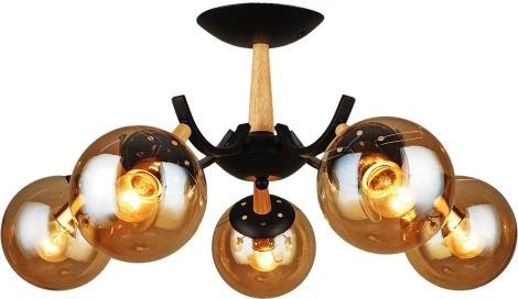 Потолочная люстра на штанге Reluce 04512-0.3-05 (220V, шар)