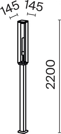Наземный уличный светильник Maytoni Cell O452FL-01GF3 (220V, IP54)
