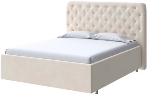 PROxSON Кровать Classic Large (Ткань: Велюр Casa Сахарный) 140x190