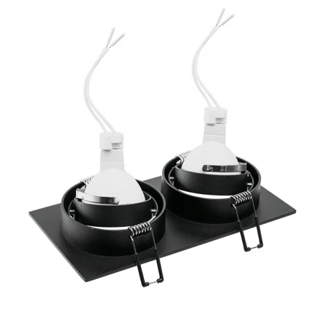 Встраиваемый светильник под лампу GU5.3 черный Wolta Alto WDL-GU5.3/01BL-02