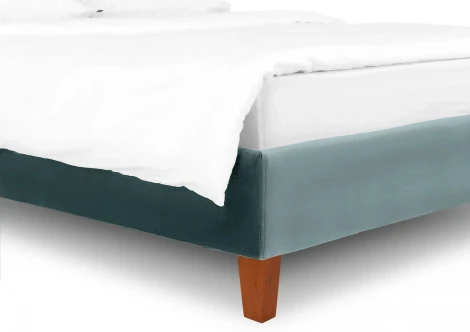 Кровать Queen II Victoria L 1600 ОГОГО (арт.663249), (Ткань/Бирюзовый)