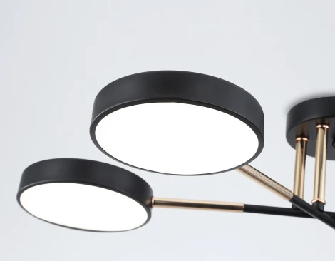 Потолочная люстра светодиодная на штанге с регулировкой цветовой температуры Ambrella COMFORT FL516332 (220V)