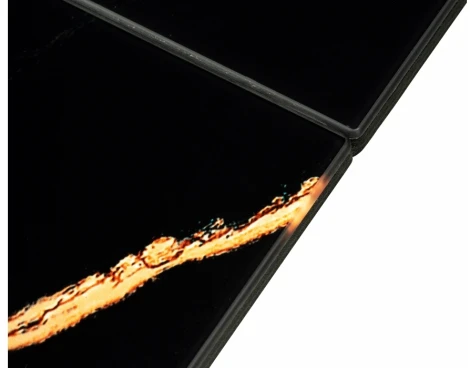 Стол на тумбе Woodville Бугун обсидиан / черный 500004